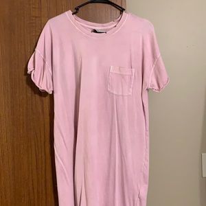 Abercrombie and Fitch pink t-shirt dress